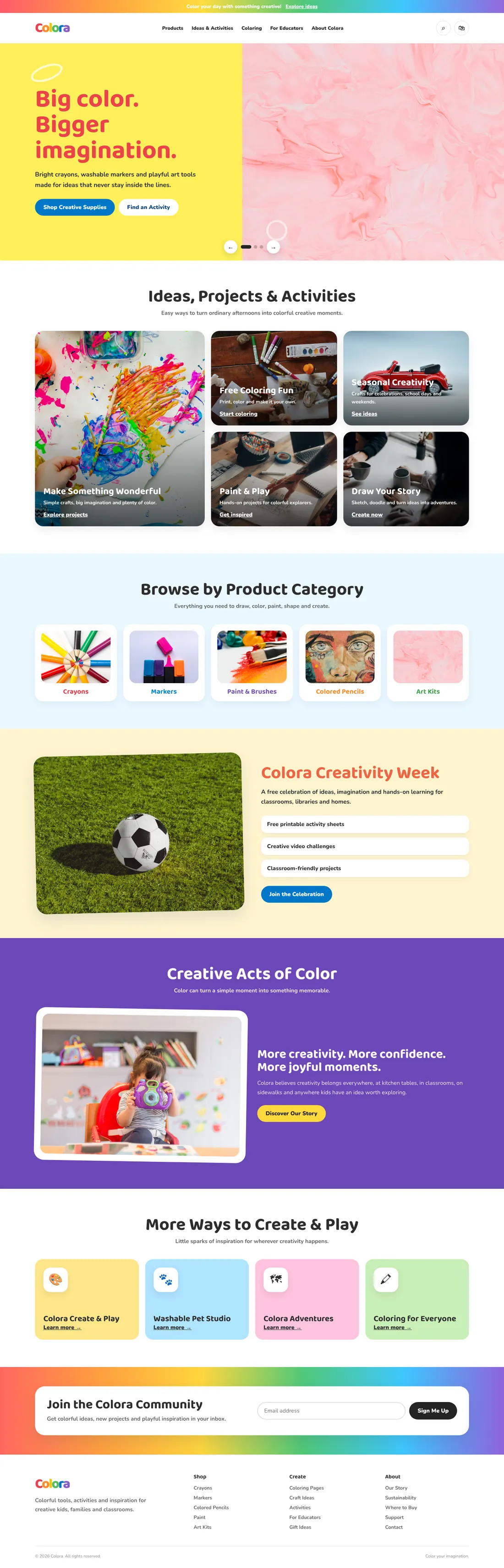 Colora website designed by iBoostin