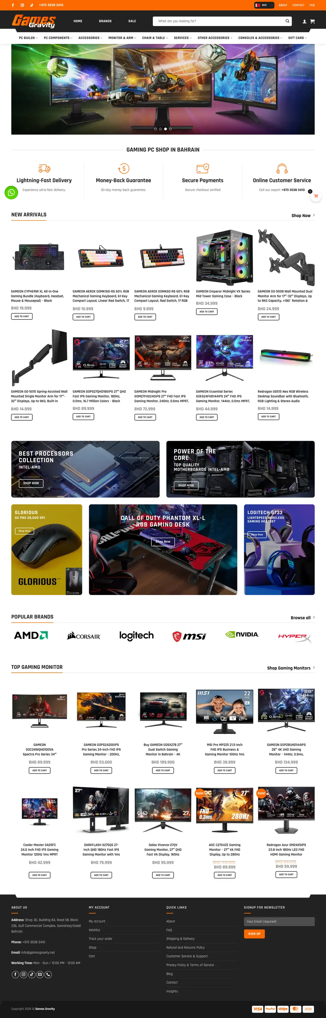 Games Gravity website designed by iBoostin